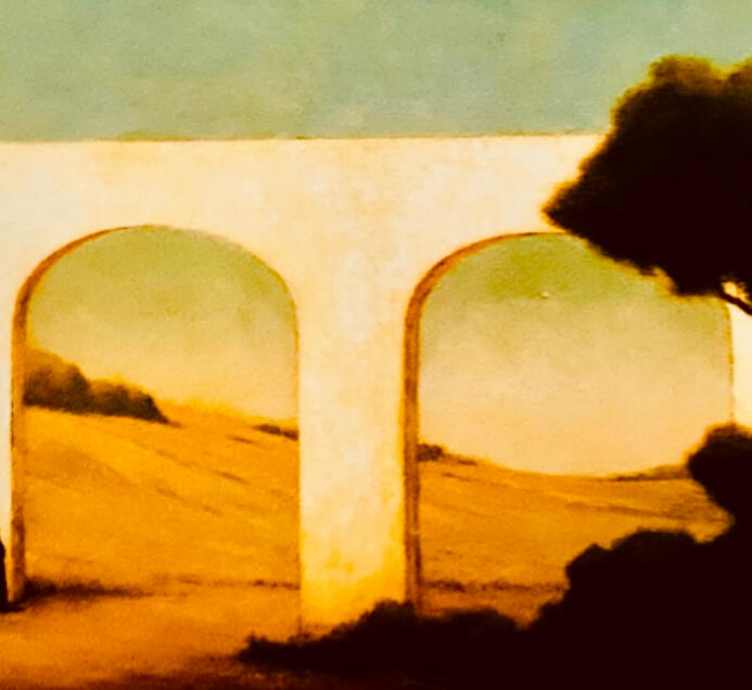 “The Aqueduct” Oil on ecanvas, William Sartain (1843-1924) Portland Art Museum